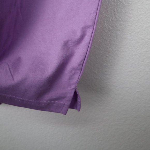 St. John's Bay men's polo shirt sz medium short sleeve purple nwot - Picture 6 of 8